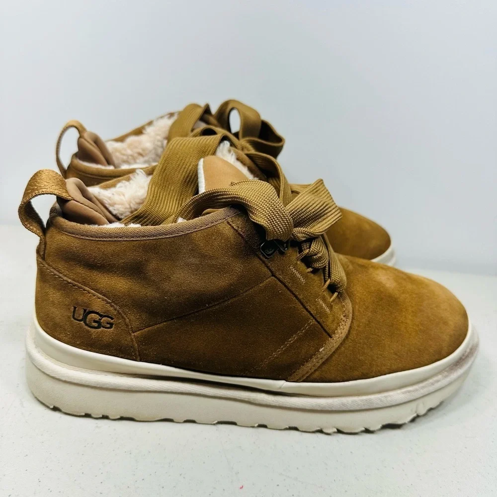 UGG NEUMEL FT CHESTNUT SUEDE FUR SUEDE CHUKKA ANKLE BOOTS SHOES SIZE 13 MEN